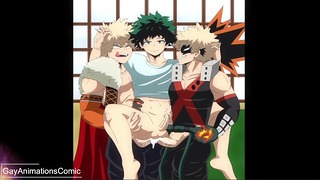 Boku No Hero! – Yaoi Hentai Гомосексуальний мультфільм