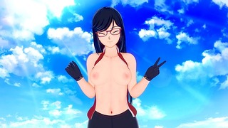 Секс-анимация для взрослых Sarada Uchiha Koikatsu