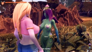 Allevatori di Nephelym [hentai Gioco 3d] Ep.1 una ragazza mostro vegetale ha succhiato il mio enorme seno da cowgirl