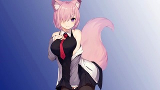 Busty Kitsune Teacher Gets Turned on After Catching You Drawing Erotic Art in Class!