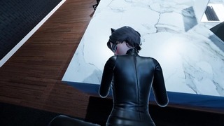Catwoman Pov in the Real Office