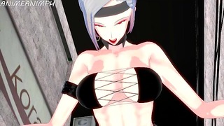 Предпазлив герой: Valkyrie Mistress of Destruction Hentai 3d без цензура