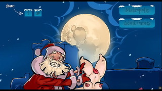 メトロポリスクリスマスのクリスマスイブ Hentai Pornplay サンタがディルドのおもちゃを配達中に立ち往生