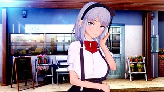 Dagashi Kashi: Sexy Waifu Hotaru chevauchant une bite jusqu'à Creampie (3d Hentai)