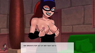 Latihan blowjob Batwoman dalam permainan seks DC Comics EP29