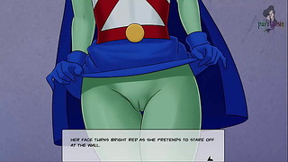 Figa bagnata di Miss Martians nel gioco di sesso DC Comics EP47