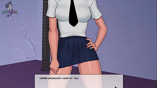 Short haired slut in DC Comics porn game EP60