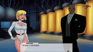 Bionda tettona nel gioco di sesso DC Comics EP61