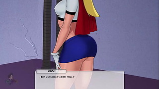 Two Supergirls in DC Comics sex game EP70