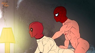 Deadpoolxлюдина-павук порно пародія Yaoi Hentai
