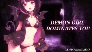 Demon Girl Dominates You (звукове порно) (англ asmr)