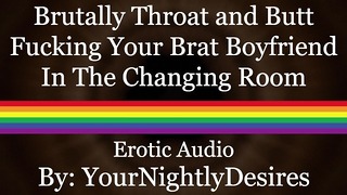 Zerstöre den Arsch deines Bratty Twink draußen (Blowjob) (rauer Anal) (erotisches Audio für Männer)
