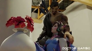 Dva Recibe El Entrenamiento Secreto De Hanzo e Termina Follada