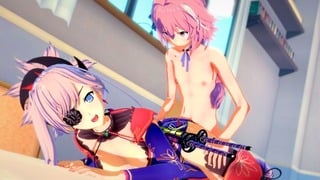 Fate Grand Order: Astolfo Pounds Musashi (3d Hentai)