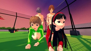 Dörtlü Birlikte ve Yukiko – Persona 4 Porno