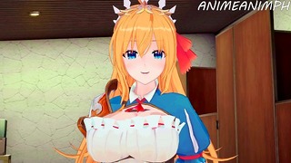 Трахаю пекорин из Princess Connect! Повторное погружение – anime Hentai