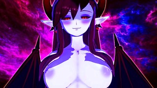 Busty Succubusss Fucks a Human and Gets Creampied