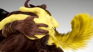 Furry Anal Whore X Monster Dick 3d