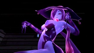 Halloween Slime-girl ile Gece - Eris (3d Hentai, 4k, 60fps, Sansürsüz)