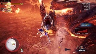 Naked heroine fights in Monster Hunter World