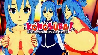 Konosuba Hentai Aqua Sikikleri Kazuma