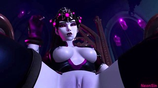 Licking the Widowmaker’s Pussy on Halloween