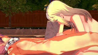 Lucy Heartfilia Sucks Natsu’s Cock