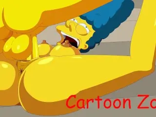 Drawn Hentai - Simpsons Porn - Threesome