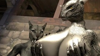 Hardcore furry sex with giant Elder Scrolls cuties