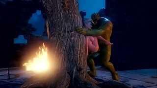 Monster Fuck Big Tits Girl anime