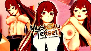 Mushoku Tensei Werkloze reïncarnatie: Eris Boreas Greyrat Hentai 3d ongecensureerd