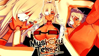 Mushoku Tensei Reencarnación sin trabajo: Ghislaine Dedoldia Hentai 3d sin censura