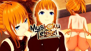 Mushoku Tensei Hot MILF Animovaný sex na verejnosti Zenith Koikatsu