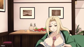 Tsunade – Busty MILF gives the perfect TITJOB in Naruto hentai porn