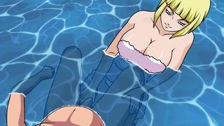 Naruto – Ninja Naruto Trainer – Part 47 – Samui Handjob in the Pool By Loveskysanx