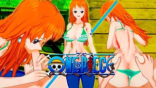 One Piece Nami and Luffy anime