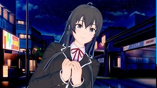 Oregairu: чувственный секс с сексуальной школьницей Yukino (3D Hentai)