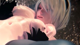 Nier Automata 2B Anal Fucking Hot 3D Animation Compilation