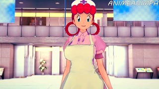 Pokemon Verpleegster Joy Hentai Feest