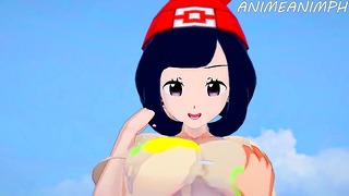 Pokemon Селена Hentai и луна
