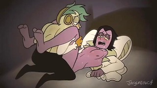 Professeur Venomous et Lord Boxman - Séance de sexe gay à OK KO hentai porno