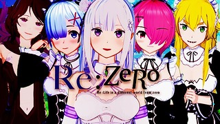 Re Zero Hentai Сборник (Эмилия, Рем, Рам и другие)