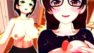 Lejer for mange veninder... (fuck Shizuru og Ruka) Anime Lej en kæreste 3d Hentai Ucensureret