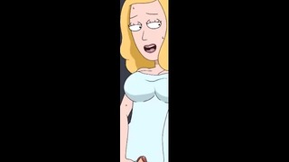 Beth Gives Morty a Thighjob Incest