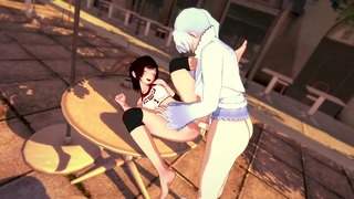 Rwby: Futa Weiss Banging Sexy Ruby at the Streets