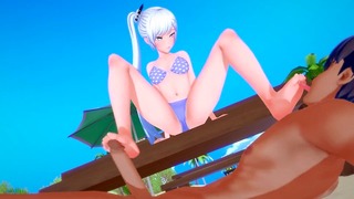 Rwby  Sex With Weiss Schnee – Hentai – Footjob Oral