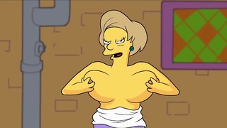 Simpsons – Burns Mansion – Parte 22 Edna Boob dançando e pôsteres escondidos por Loveskysanx