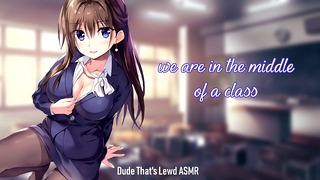 Horny teacher wants you to cum with her in wild ASMR