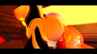 kokpite anime animovaný zadok mimozemšťana Mecha Monster Sfm Redhead Voimond Scifi Monster Kleinvoimond 3d Rough Plugsuit