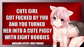Transformation of a Girl Into a Pig When You Are Fucking Her Harsh [asmr]